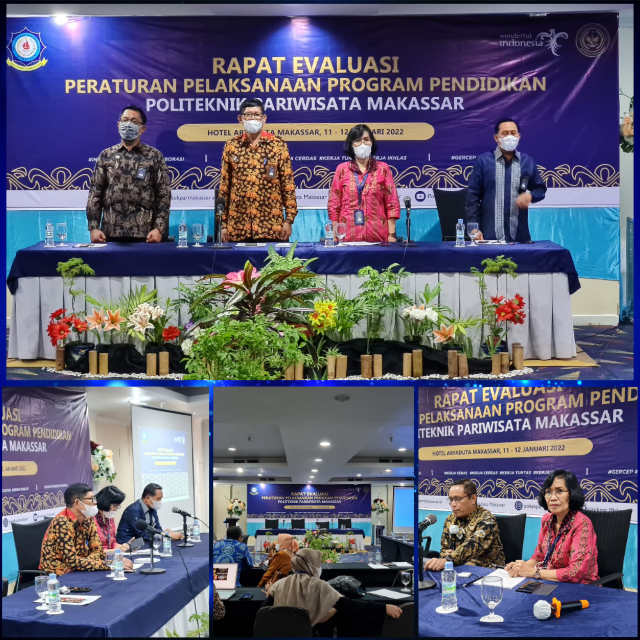 Rapat Evaluasi Peraturan Pelaksanaan Program Pendidikan di lingkungan Politeknik Pariwisata Makassar